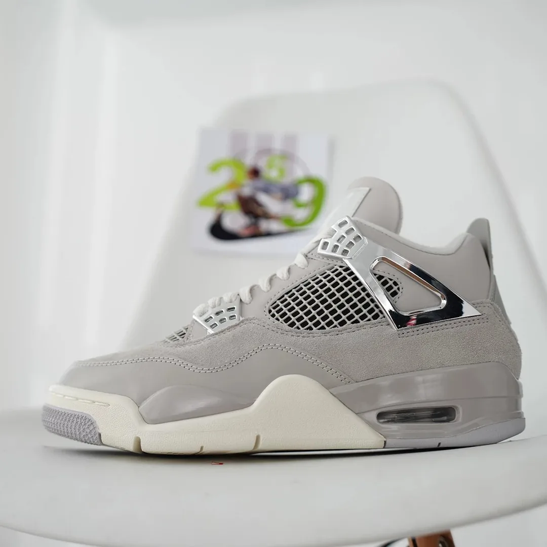 Jordan 4 Grey Basic Trainers — QC