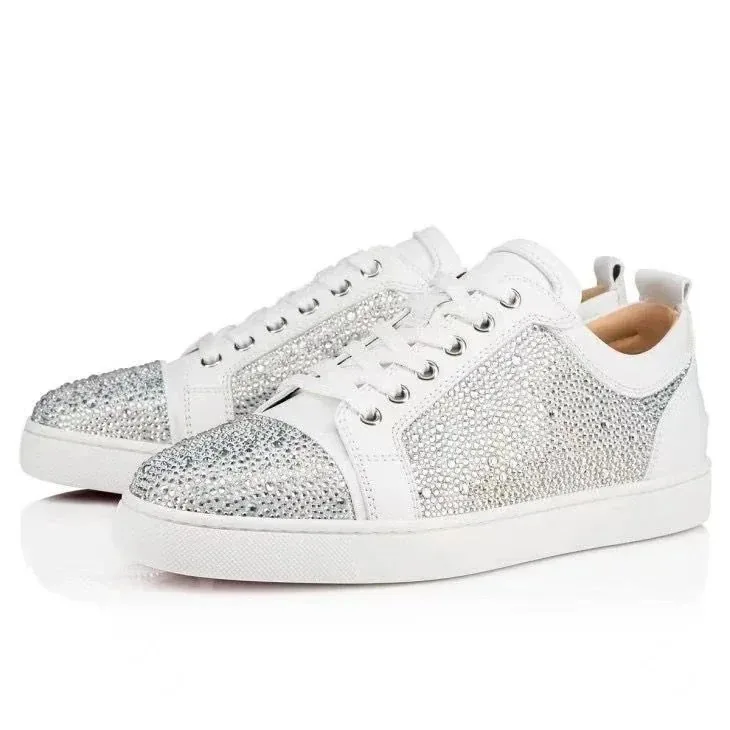 Christian Louboutin White Studded Skate Shoes — QC