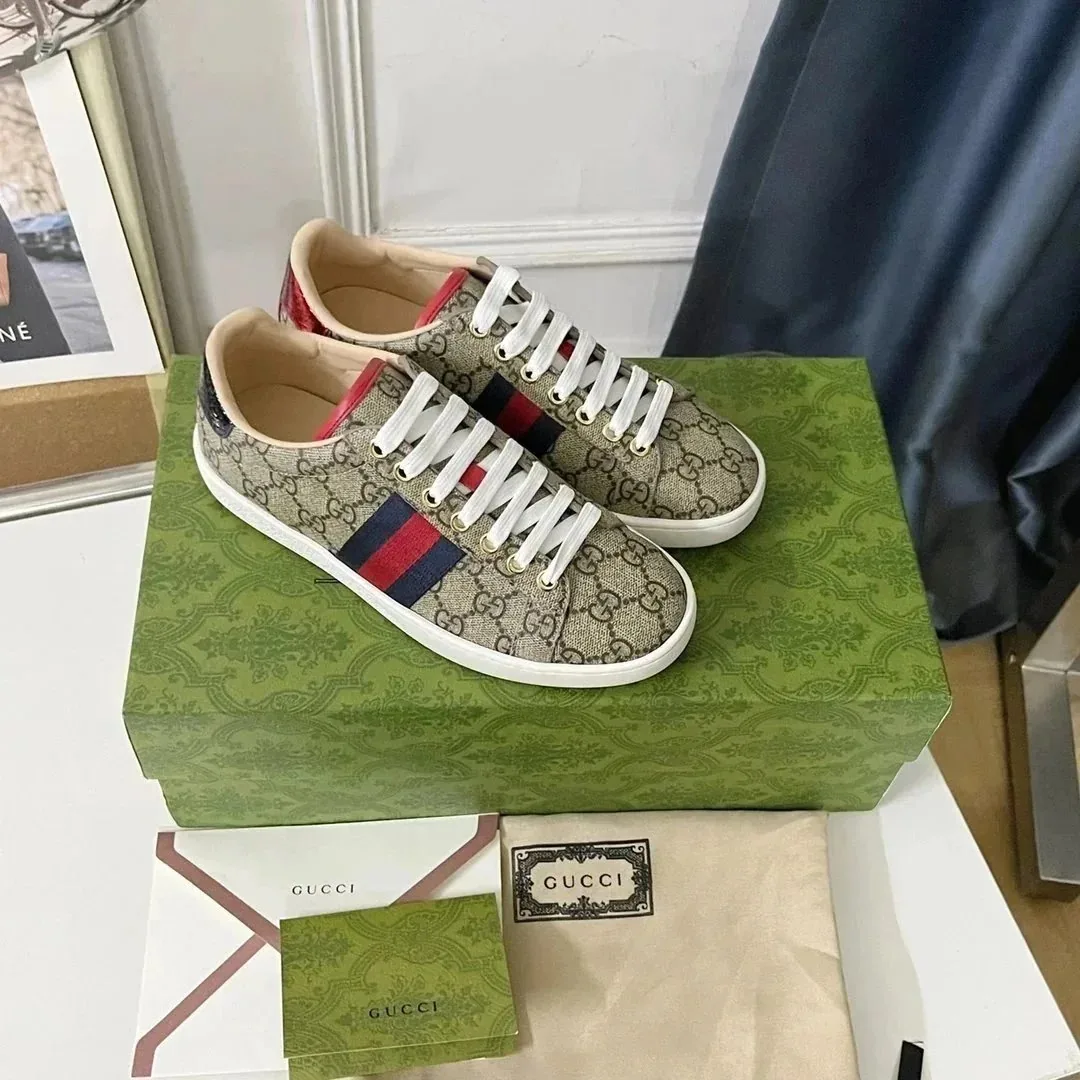 Gucci Ace Beige Retro Low-Tops — photo 7