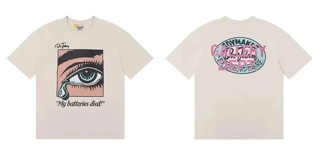 Tie-Dye Graffiti Print T-Shirt — QC