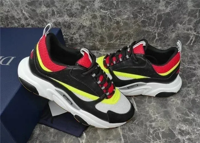 Dior B22 Black White Logo Sneakers — Photo 15