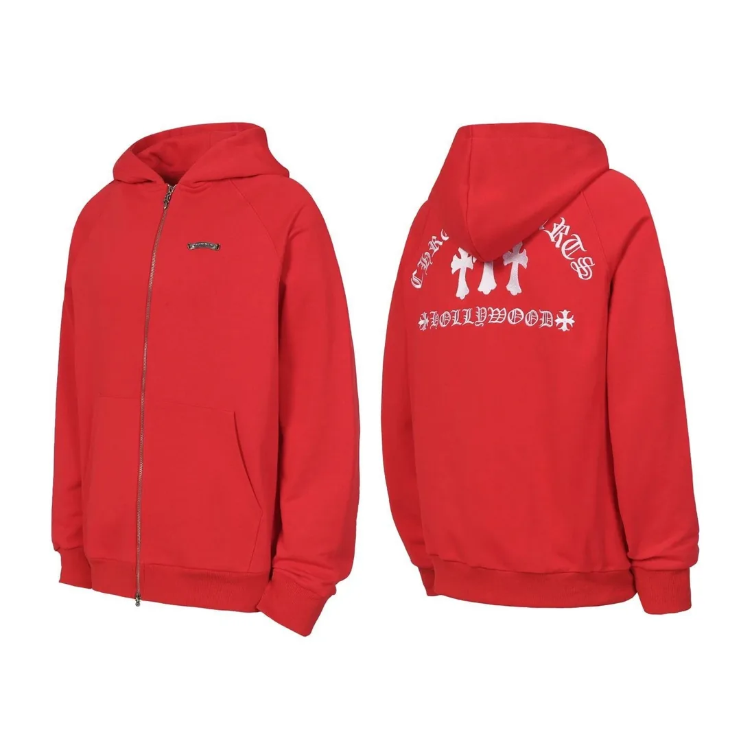 Embroidered Double-Yarn Hoodie — Photo 15