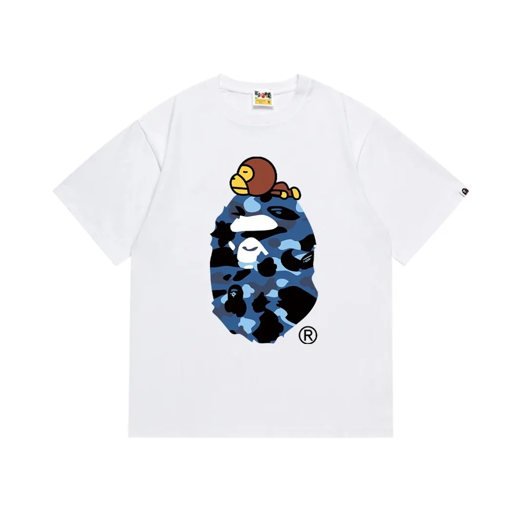 Bape Ape Print Crewneck T-Shirt — Photo 11