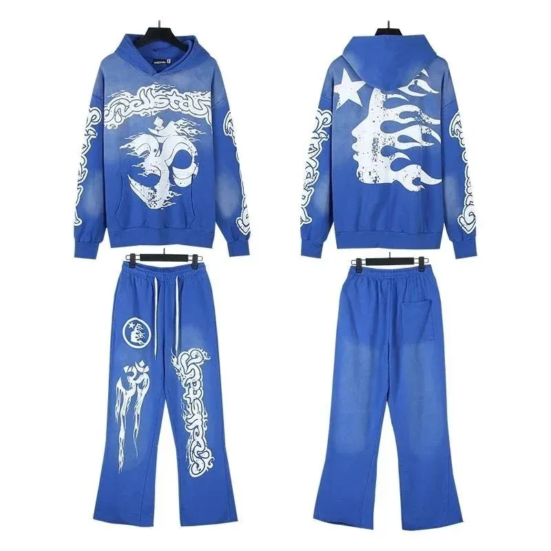 Cotton Hooded Hoodie And Pants Set — Photo 11