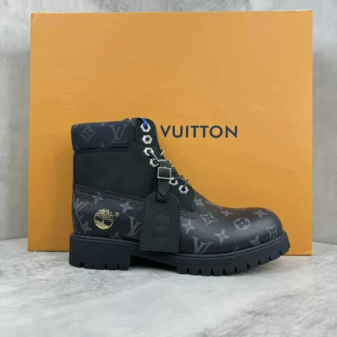 Louis Vuitton LV x Timberland 6-Inch Boot Yellow Lace-Up Boots — Photo 7