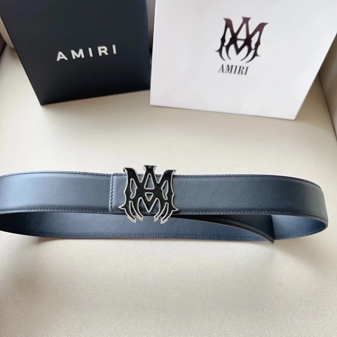 Amiri Double-Sided Leather Belt — Photo 9