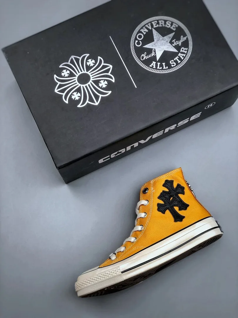 Converse Chuck Taylor All Star Black Silver Leather Cross-La — photo 3