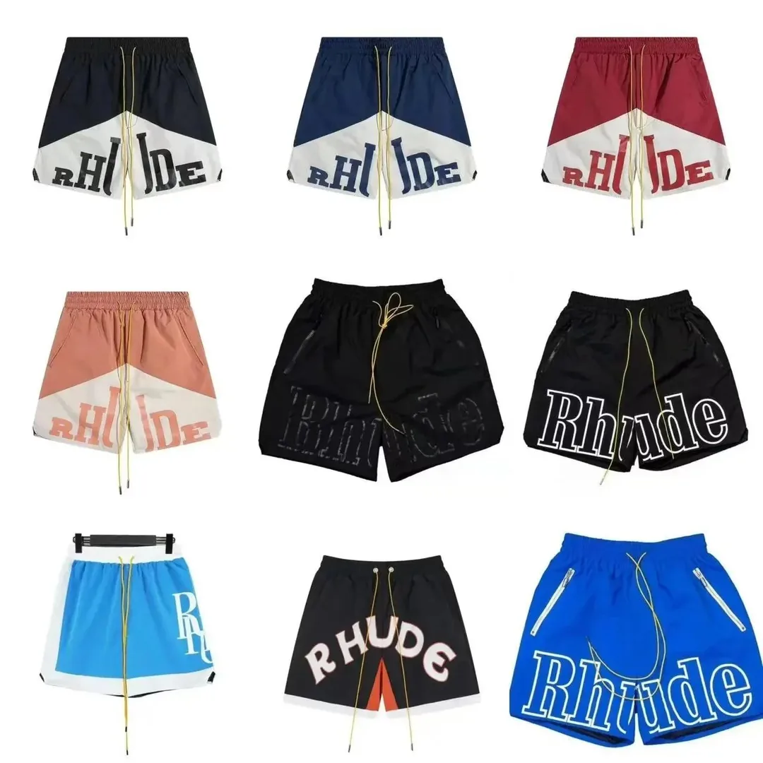 Colorblock Letter Mesh Shorts
