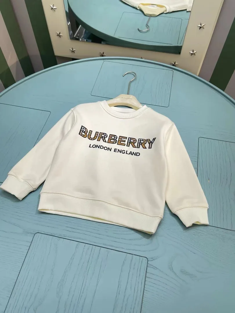 Plaid Embroidered Kids Sweatshirt — Photo 4