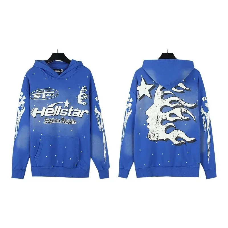 Hellstar Flame Face Washed Hoodie — Photo 10