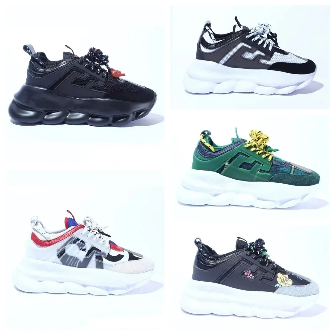 Versace Chain Reaction White Simple Trainers