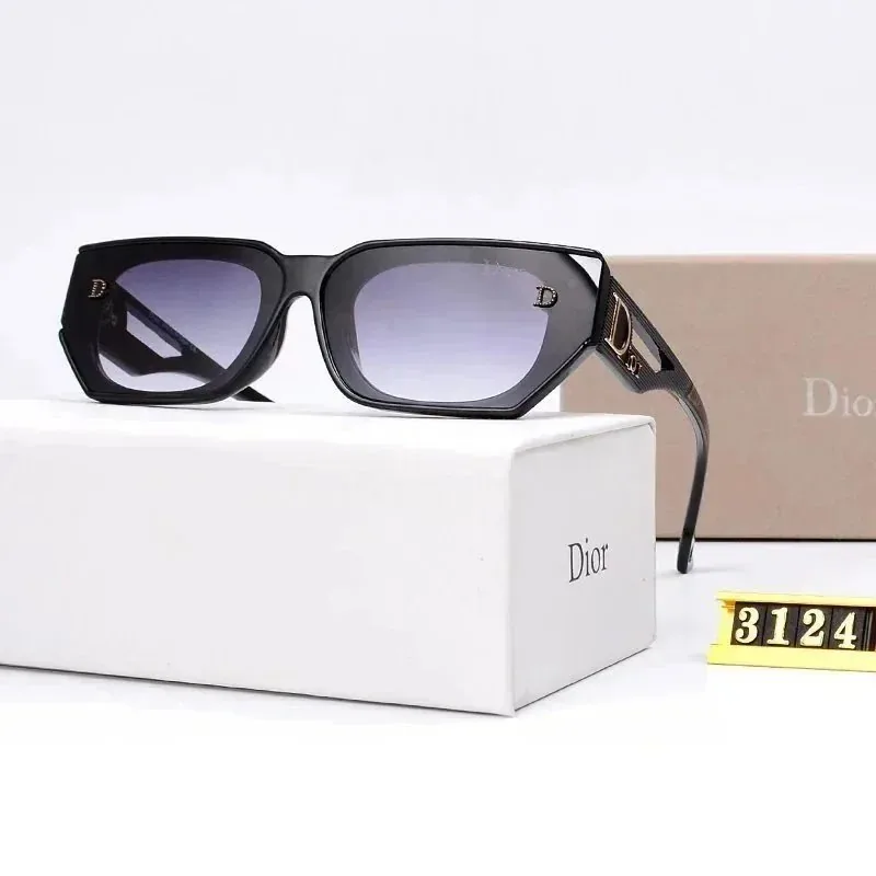 Christian Dior Logo Rectangular Sunglasses — Photo 4