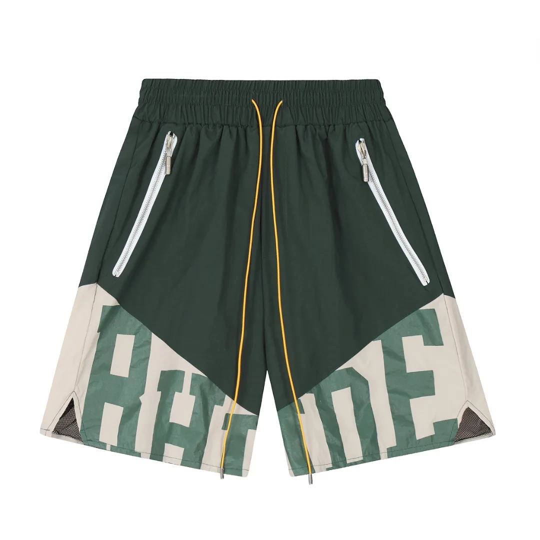 Rhude Logo Mesh Basketball Shorts — QC