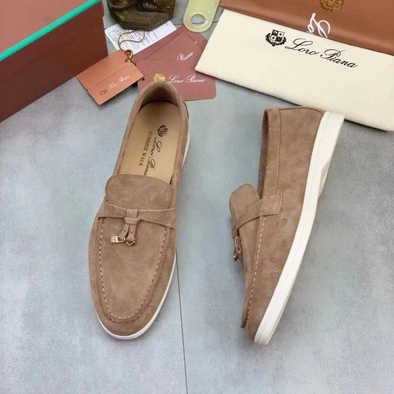 Loro Piana Summer Walk Brown Loafers — Photo 8