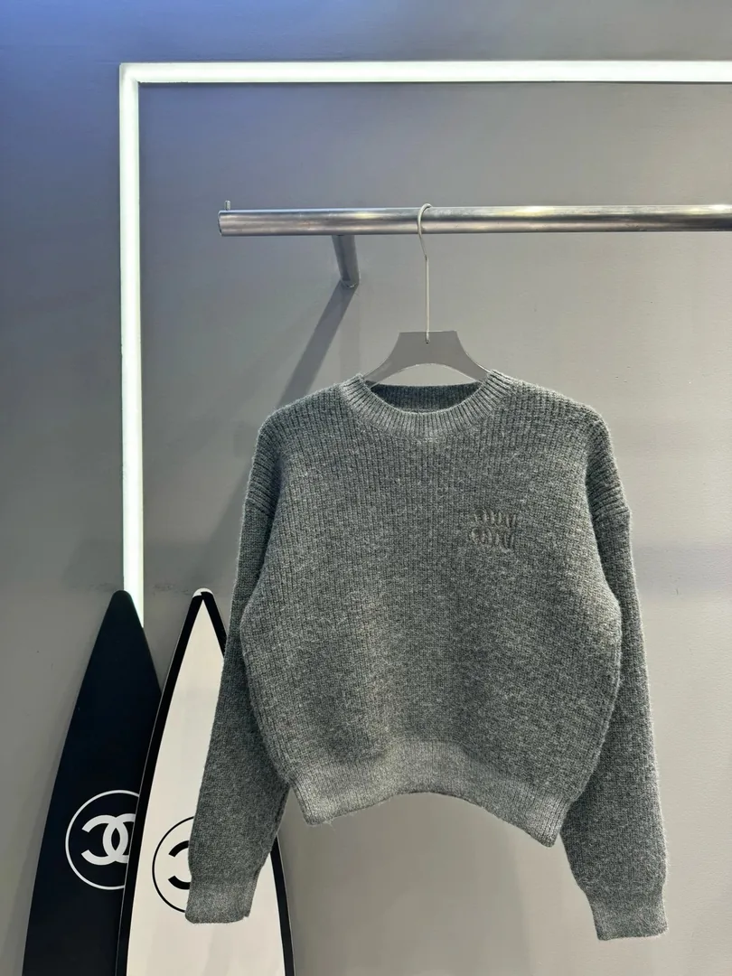 Double Jacquard Crewneck Sweater — Photo 15
