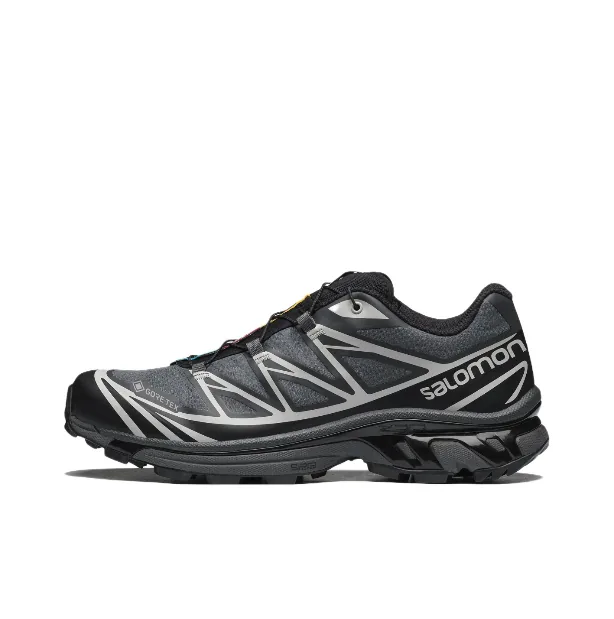 Salomon XT-6 Grey Lace-Up Sneakers — QC