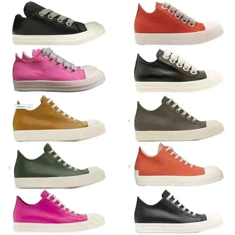 Rick Owens Ramones Red Low-Tops