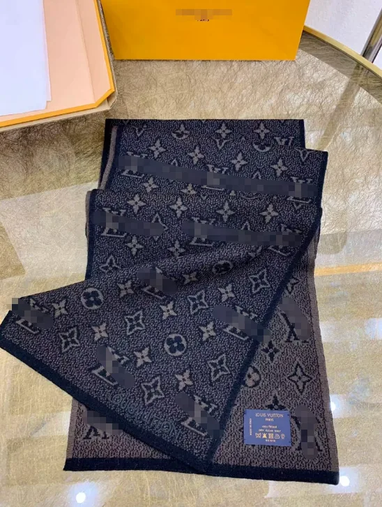Wool Monogram Eclipse Scarf