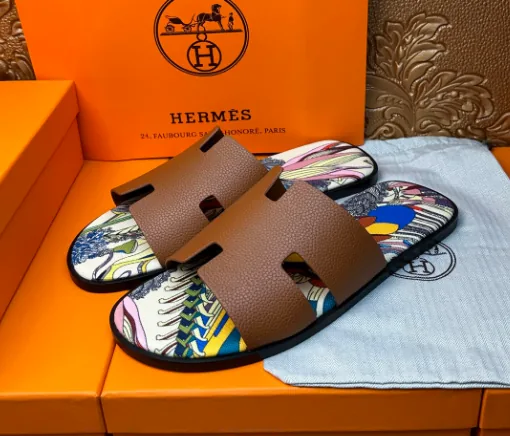 Hermes Chypre Leather Sandals — QC
