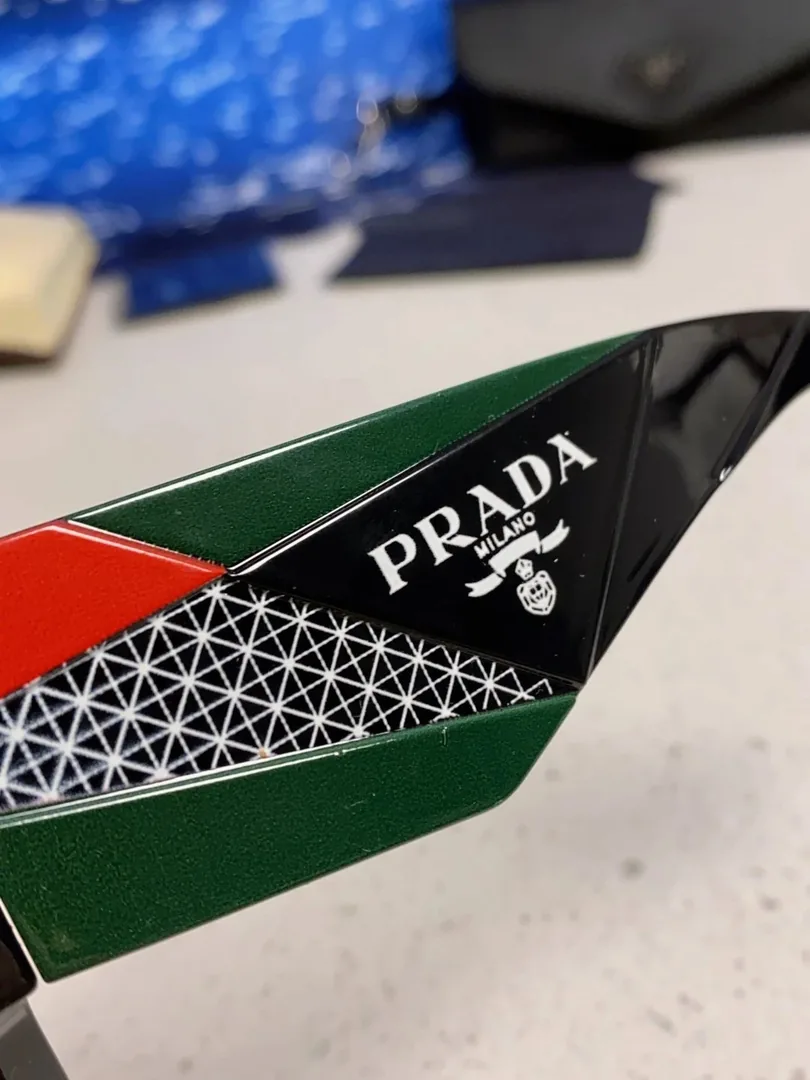 Prada Logo Rectangular Sunglasses — Photo 7