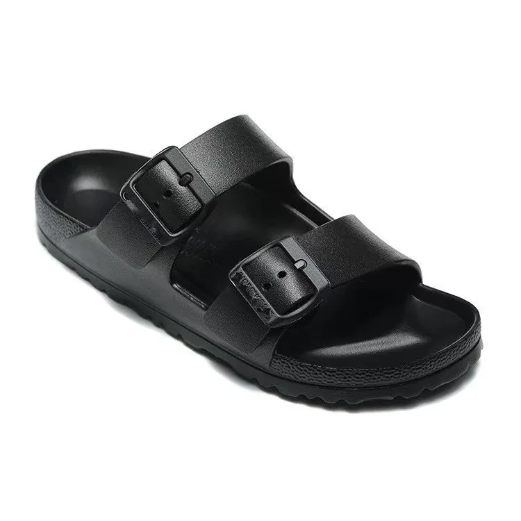 Birkenstock EVA Double-Buckle Slides — QC