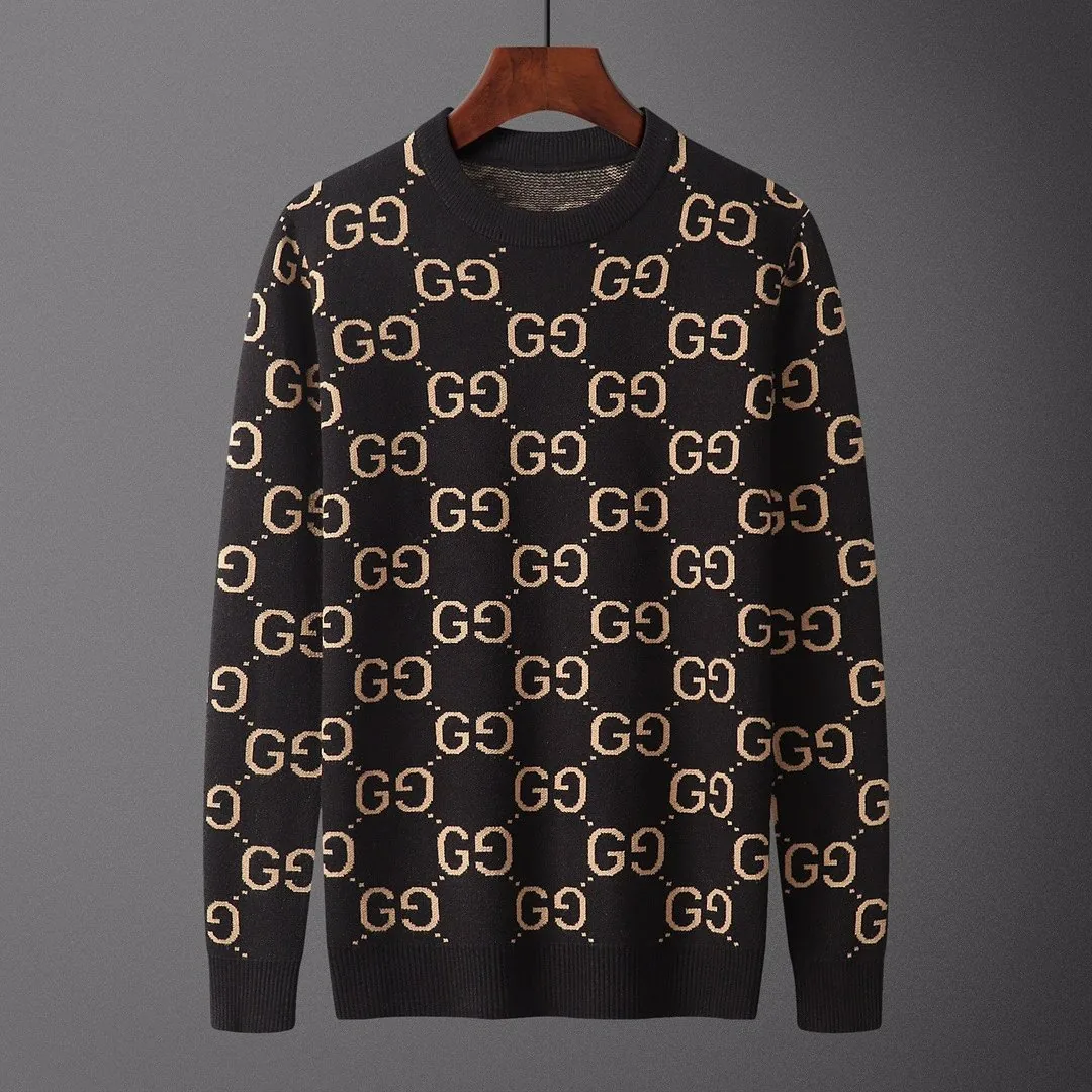 Crewneck Letter Jacquard Knit Sweater — Photo 11