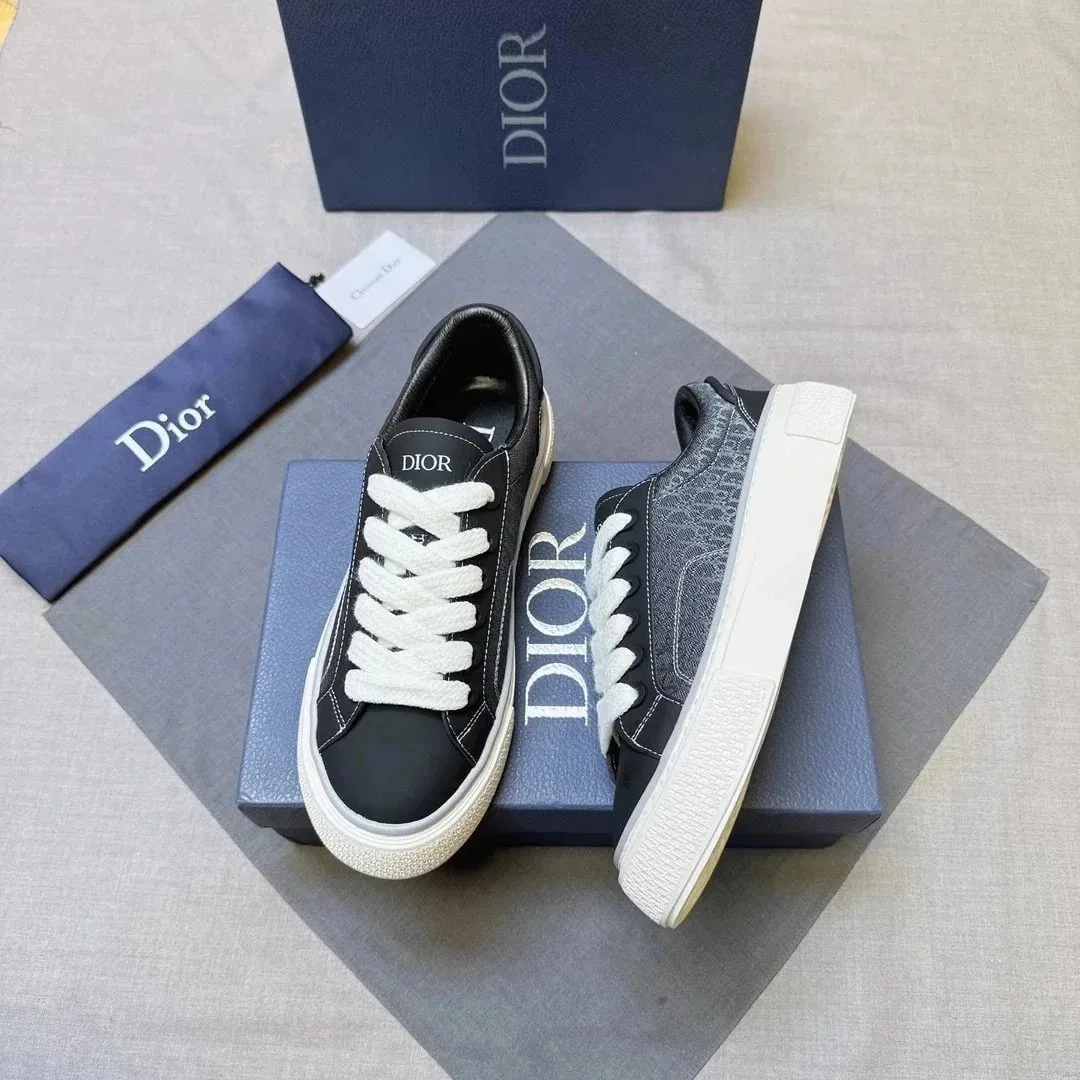 Dior B23 Navy Low-Top Trainers — photo 11