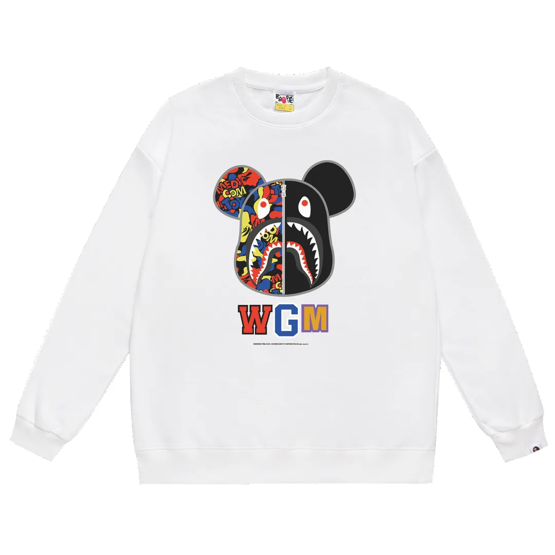 Print Fleece Crewneck Sweatshirt — Photo 11