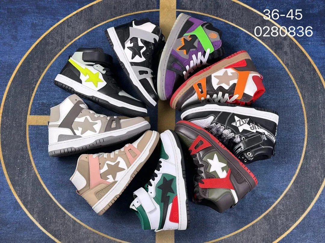 Bape Sta Tie-Dye SK8 Skate Shoes