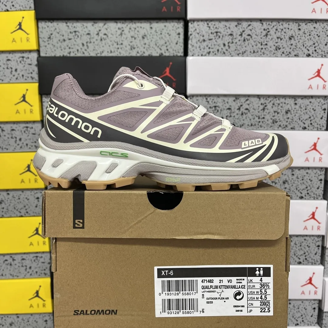 Salomon XT-6 Grey Outdoor Mountain Trail Runners — Photo 6