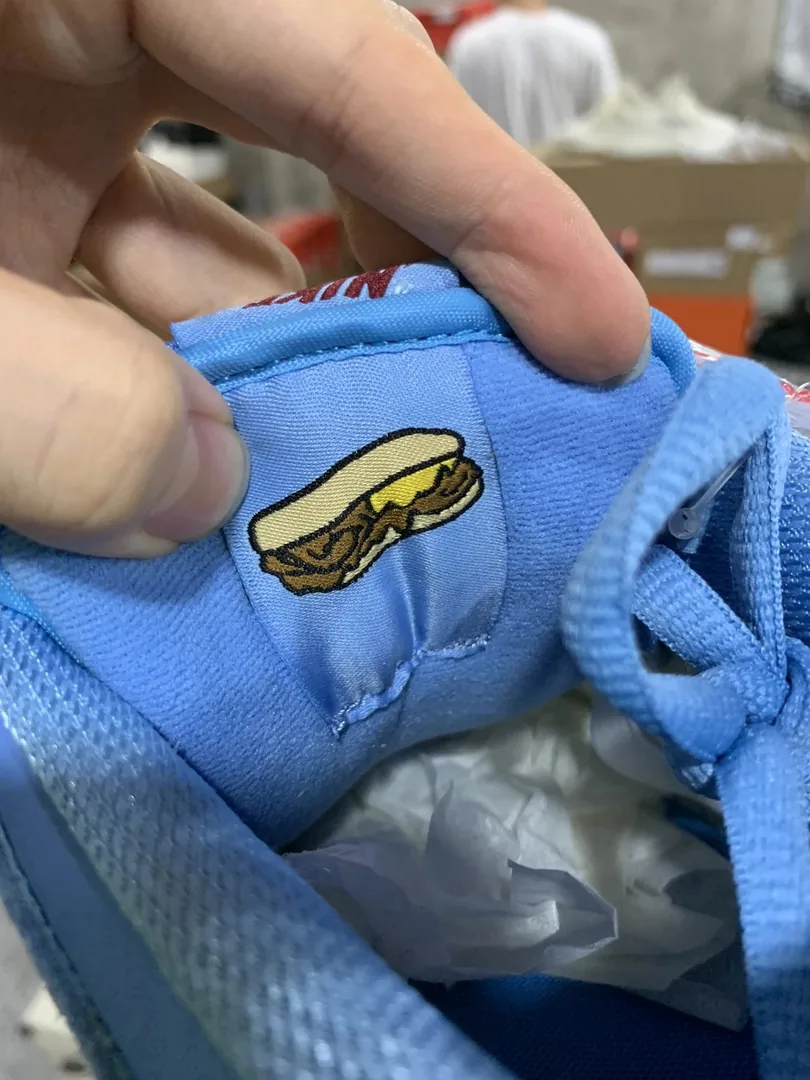 Nike Dunk Low Blue Platform Leather Dad Shoes — QC