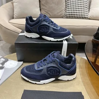 Chanel White Grey Sneakers — photo 4