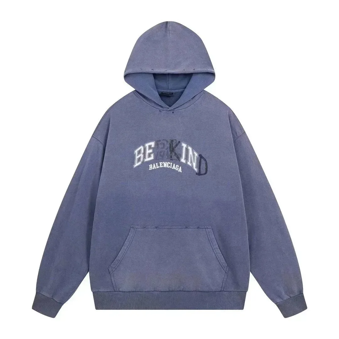 Balenciaga Campaign Logo White Hoodie — Photo 5