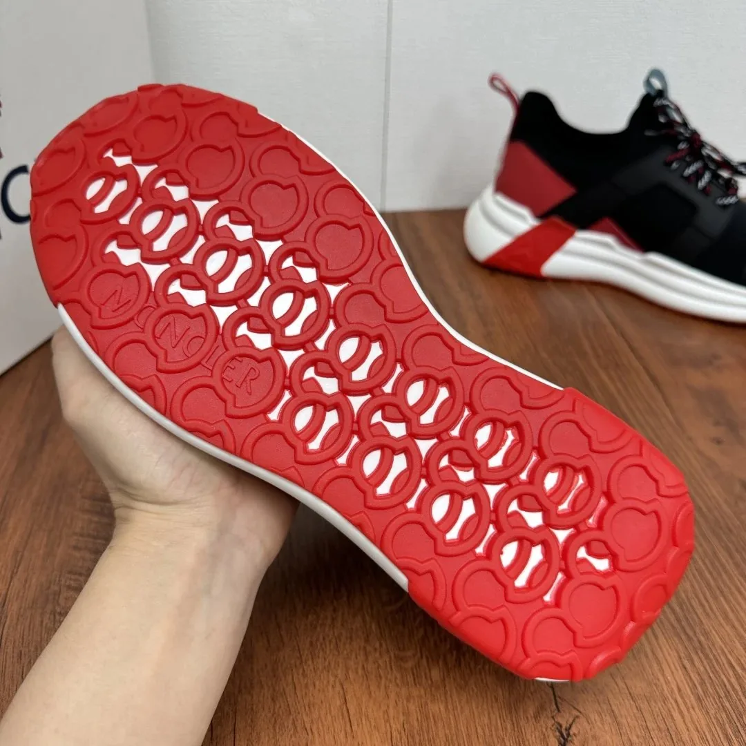 Moncler Black Lightweight Mesh Runners — QC