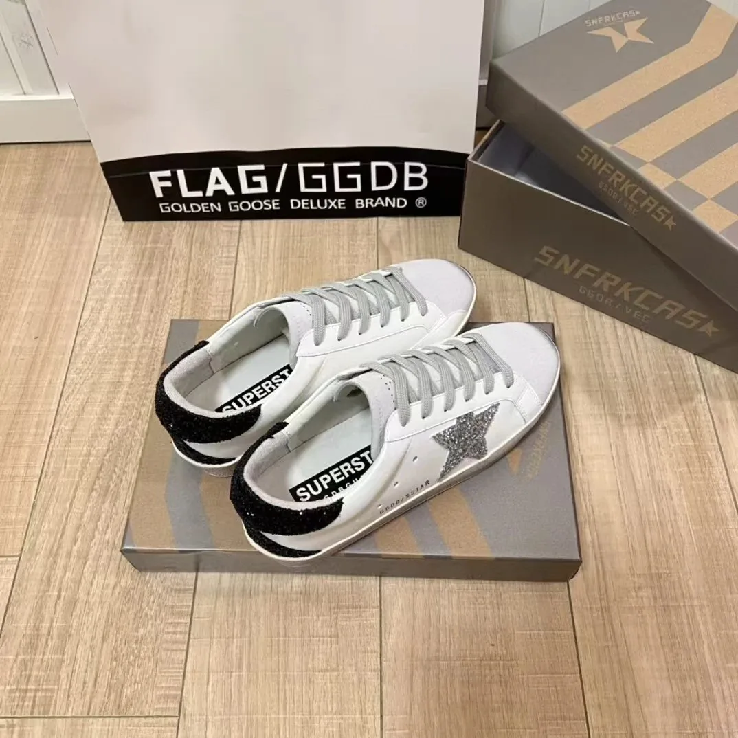 Golden Goose Super-Star White Sneakers — Photo 6