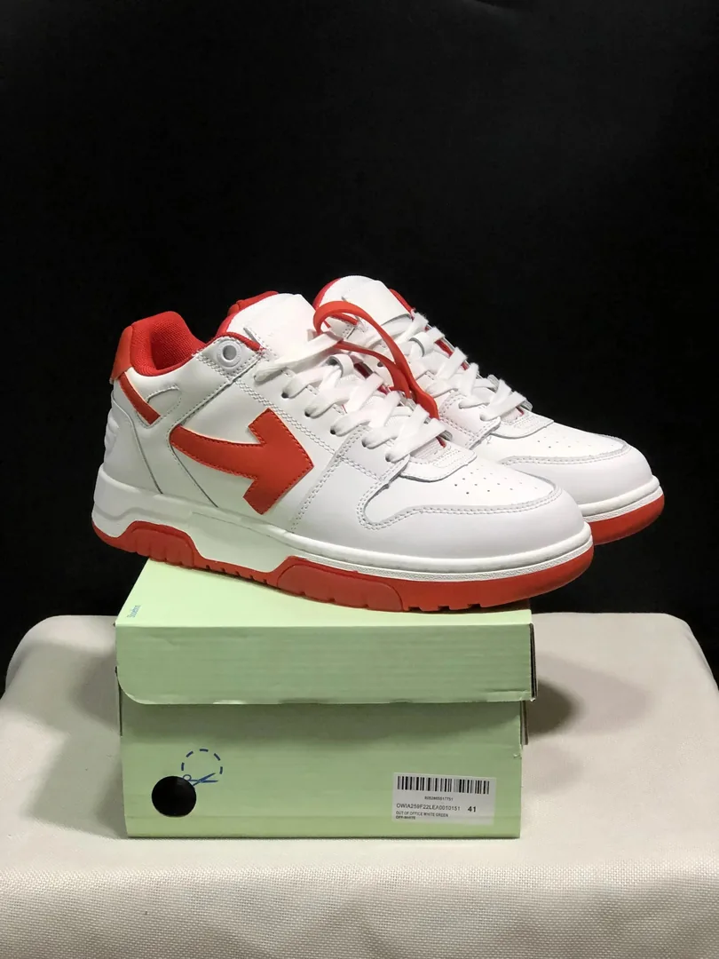Off-White Out Of Office White Color-Block Platform Sneakers — Photo 7