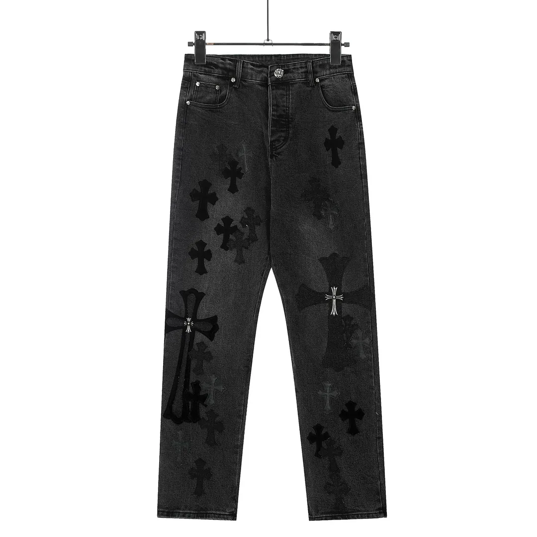 Embroidered Washed Jeans — Photo 14