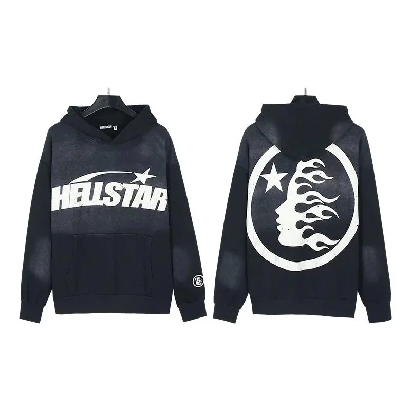 Hellstar Flame Face Washed Hoodie — Photo 13