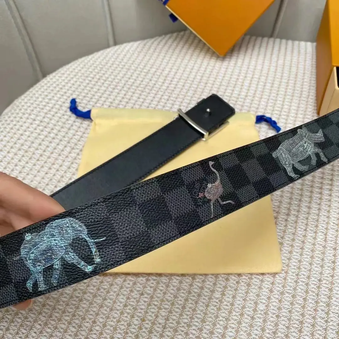 Louis Vuitton Damier Graphite LV Buckle Belt — QC