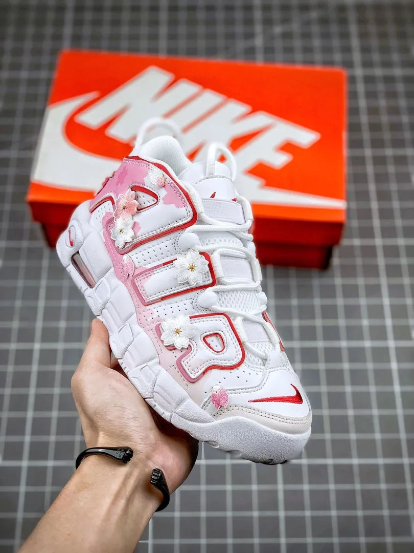 Nike Air More Uptempo Sakura Pink Sneakers