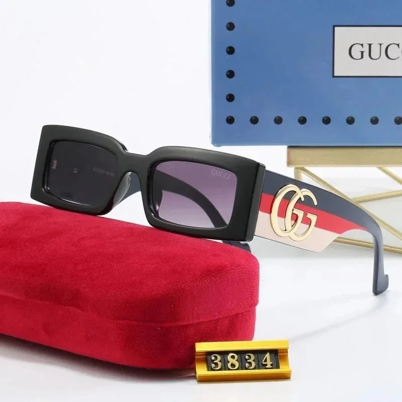 Gucci GG Logo Rectangular Sunglasses — QC