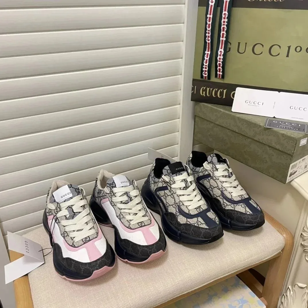 Gucci Run Beige Platform Dad Shoes