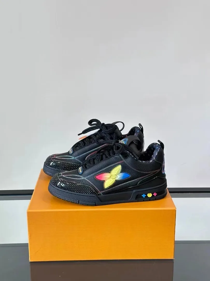 Louis Vuitton LV Trainer Black White Skate Shoes — photo 10