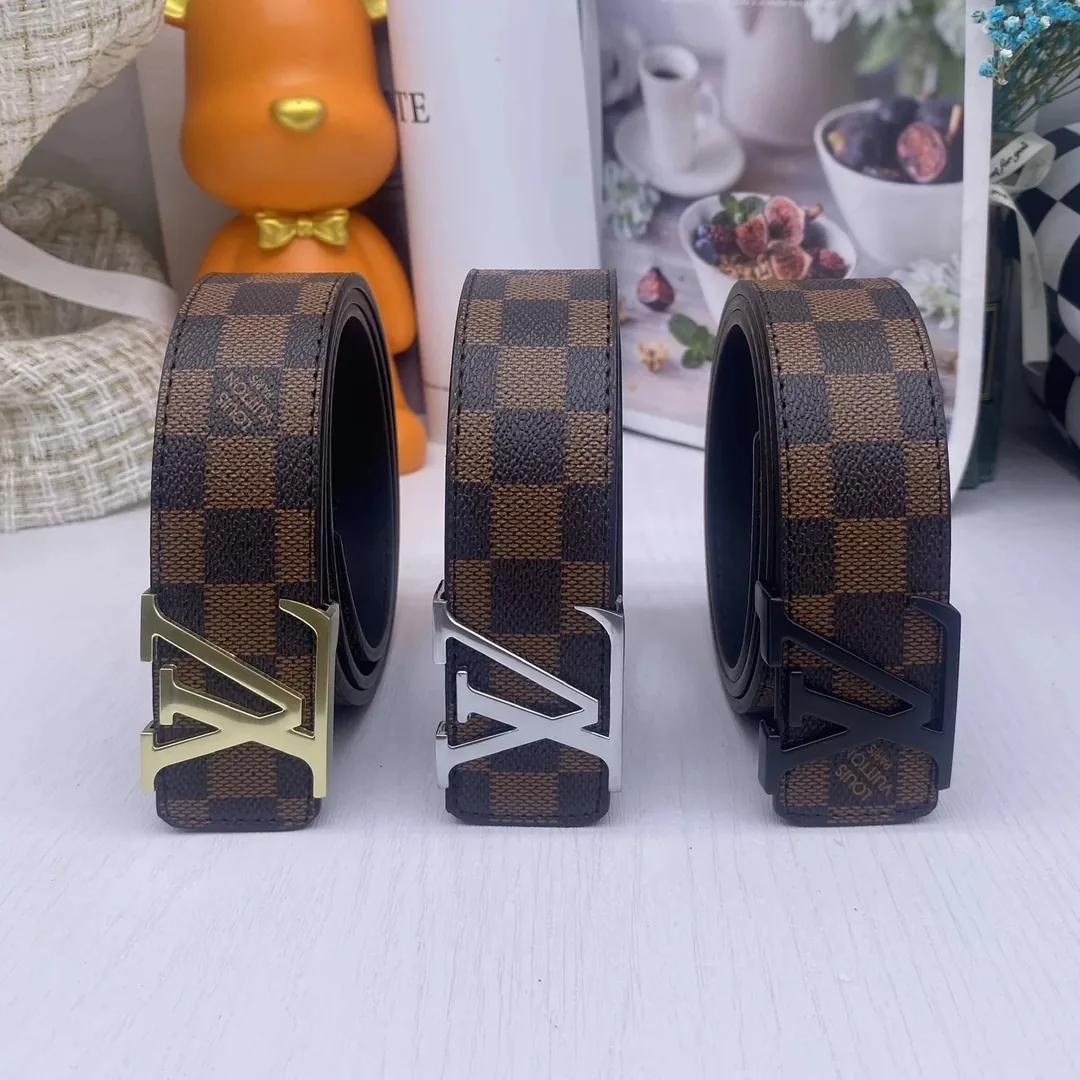 Louis Vuitton Monogram Leather Belt Collection — QC