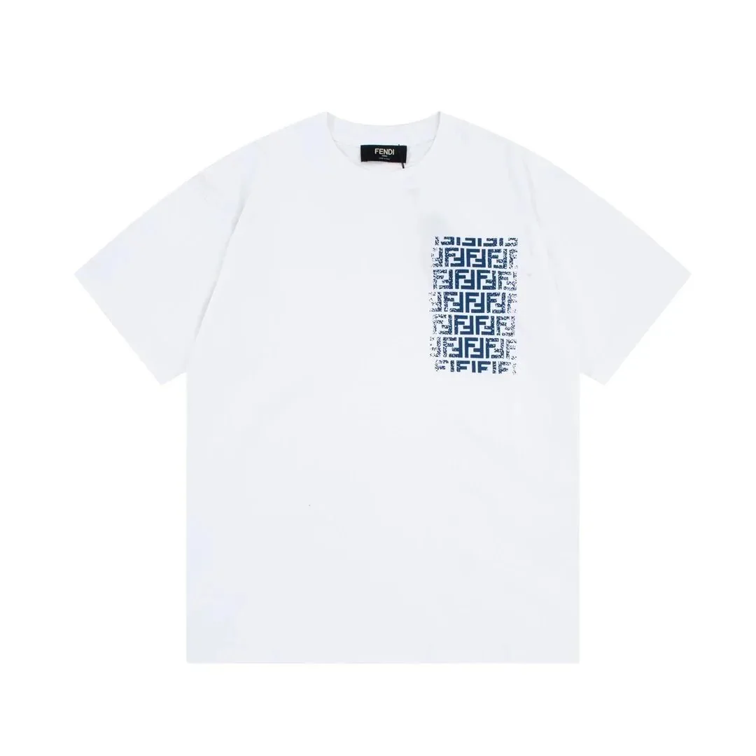 Fendi FF Monogram Print T-Shirt — Photo 10