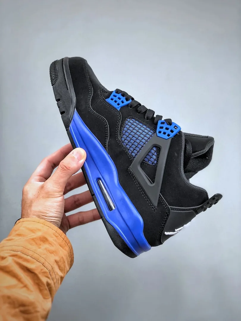 Air Jordan 4 Black Military Blue — photo 2