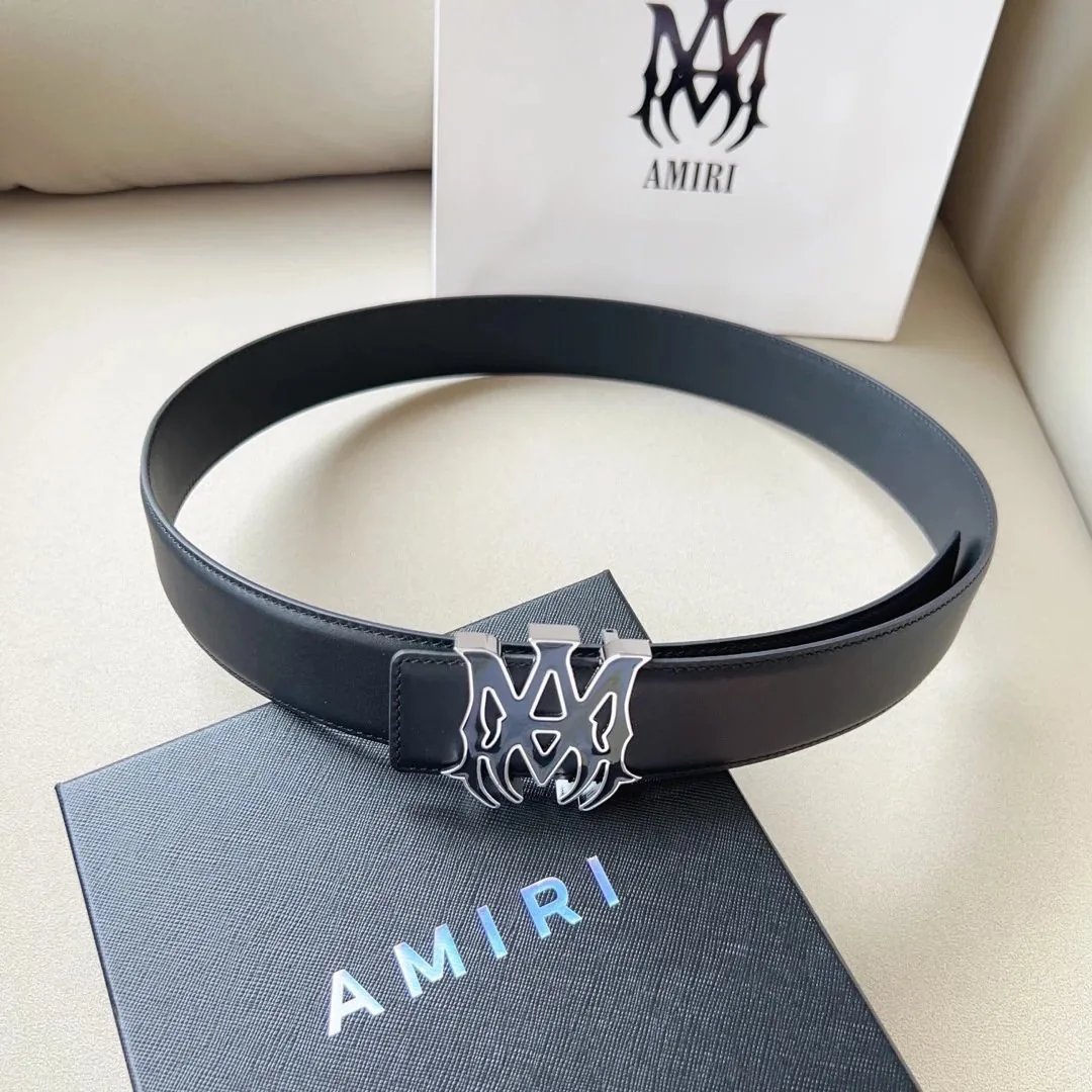 Amiri Double-Sided Leather Belt — Photo 8
