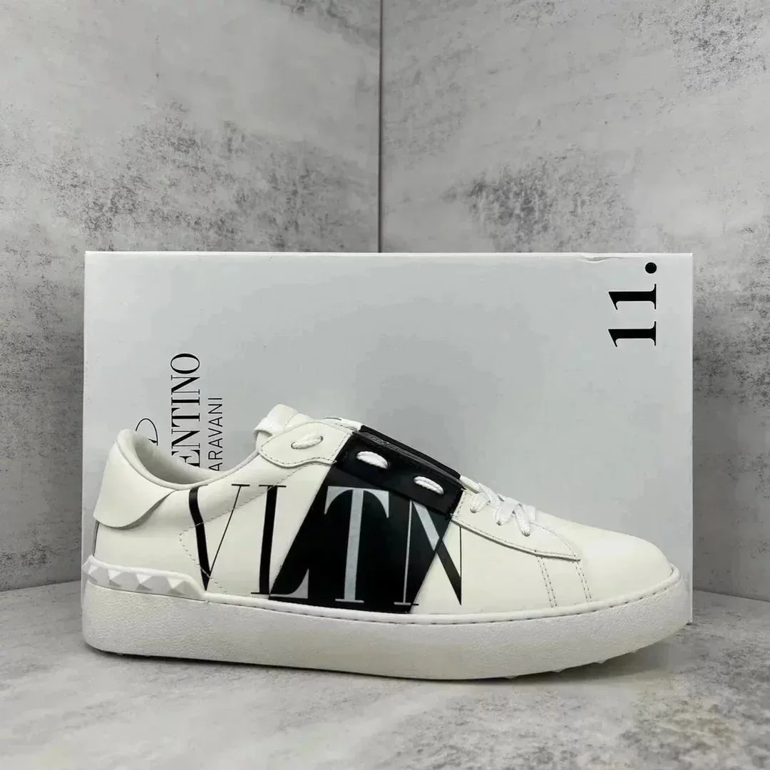 Valentino Grey Knit Sneakers — Photo 7