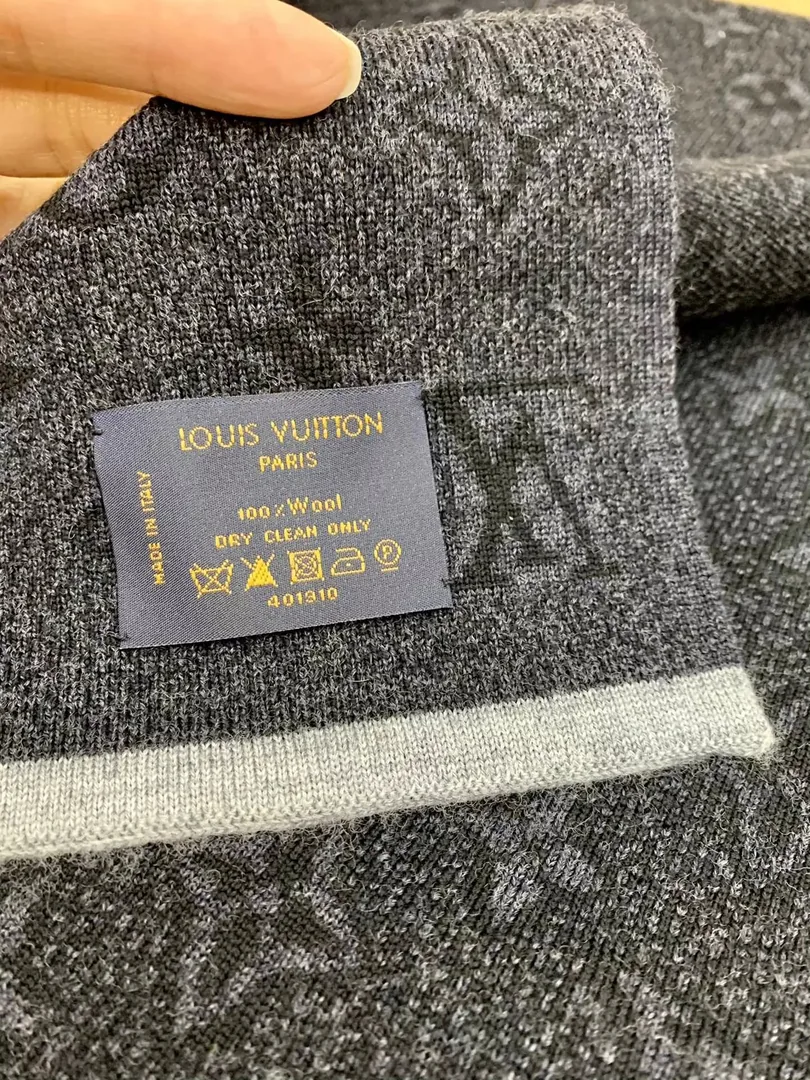 Wool Monogram Eclipse Scarf — QC