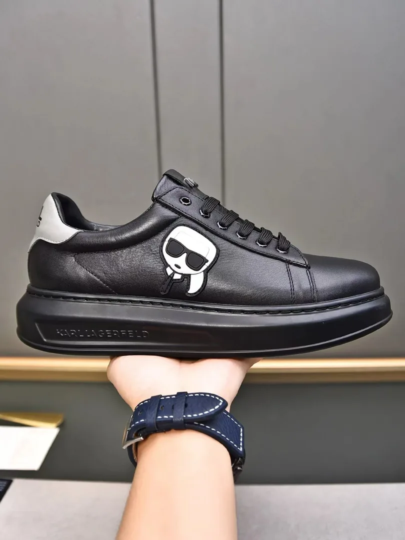 Karl Lagerfeld Kapri White KC Low-Top Sneakers — QC